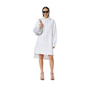 DIESEL Graphic Print Hoodie Dress Hooded Sweatshirts Oversized Jumper S
